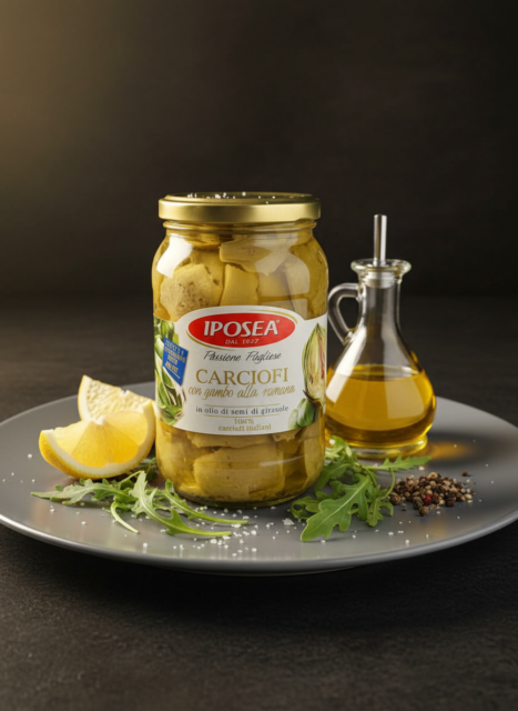 Артишоки IPOSEA маринованные 510гр